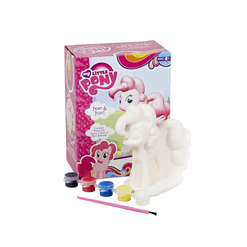 Sambro-My Little Pony - Paint Your Own Pinkie Pie Figure With 5 Paints And Brush 18x14 CM