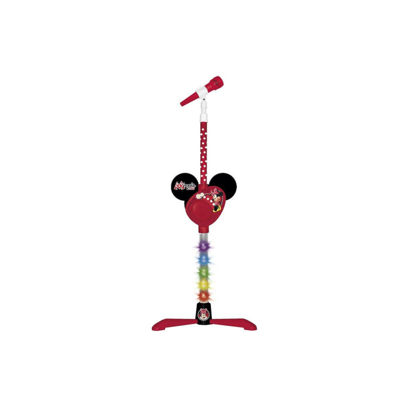 Reig-Disney Minnie Mouse Floorstanding Microphone With Lights And Adjustable Height 60-110 CM