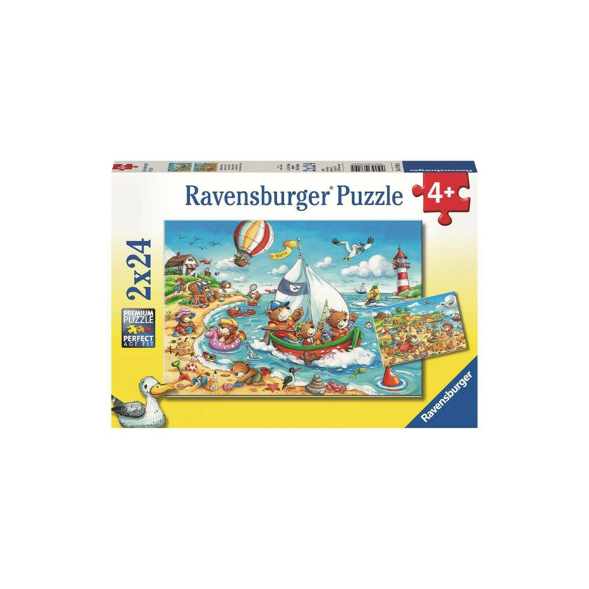Ravensburger-Puzzle Seaside Holiday 2x24 Pieces