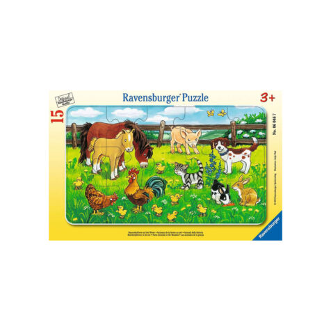 Ravensburger-My First Frame Farm Animals In The Meadow Puzzle 15 Pieces