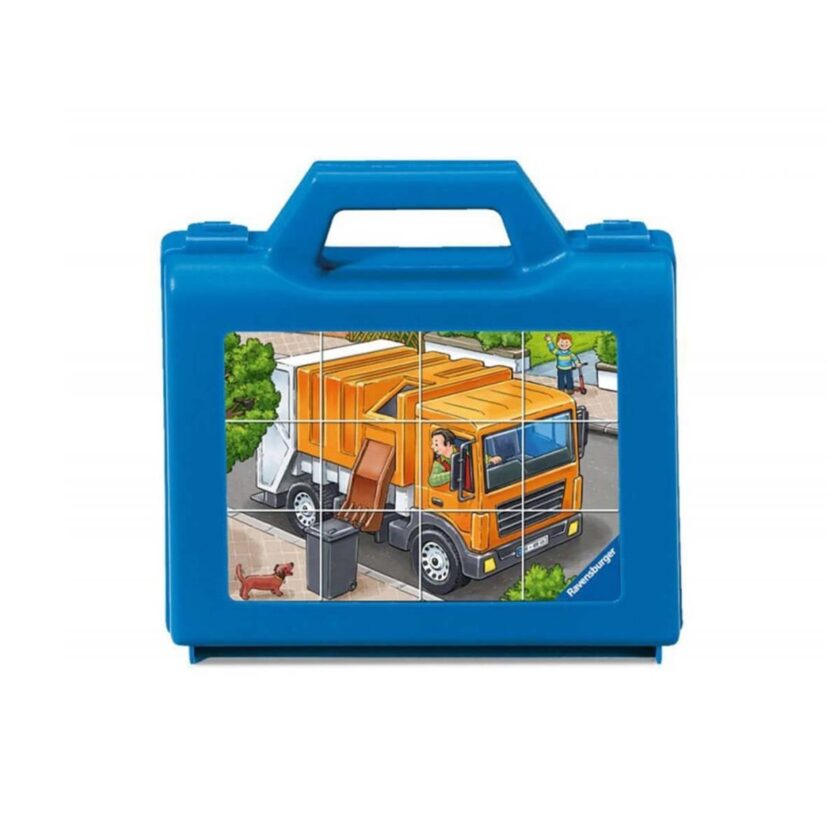 Ravensburger-My Favorite Vehicles Cube 1x4 Puzzle 16x19 CM