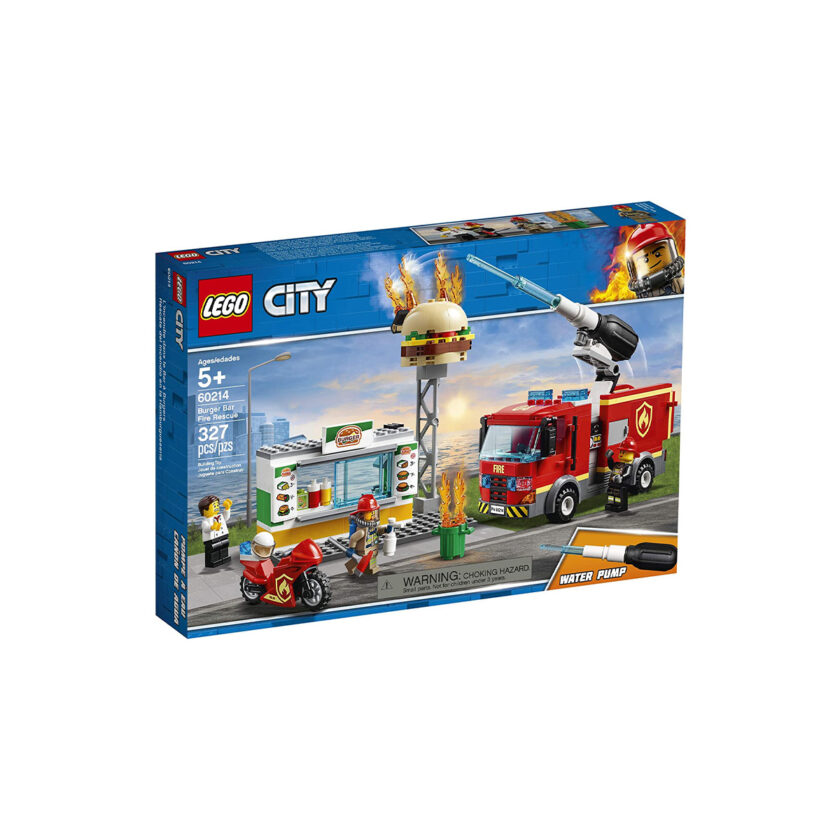 Lego-City Burger Bar Fire Rescue 327 Pieces