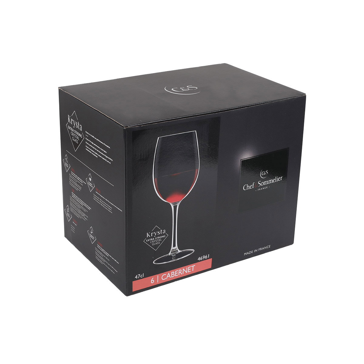 Chef & Sommelier Red Wine Glasses Cabernet Supreme 470 ml - 6 Pieces