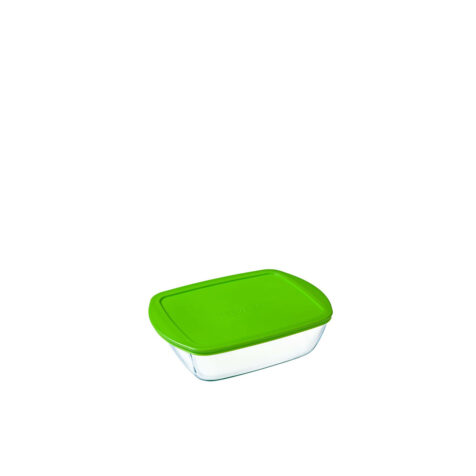 Pyrex Cook & Store Glass Dish With Plastic Lid 17x10 CM