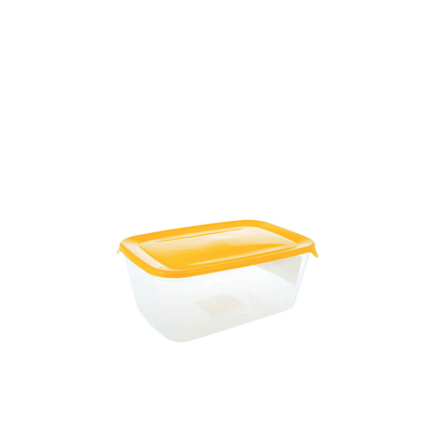 Curver Fresh & Go Food Container With Yellow Lid 3 L