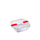 Pyrex Cook & Heat Glass Dish With Plastic Lid 2 L