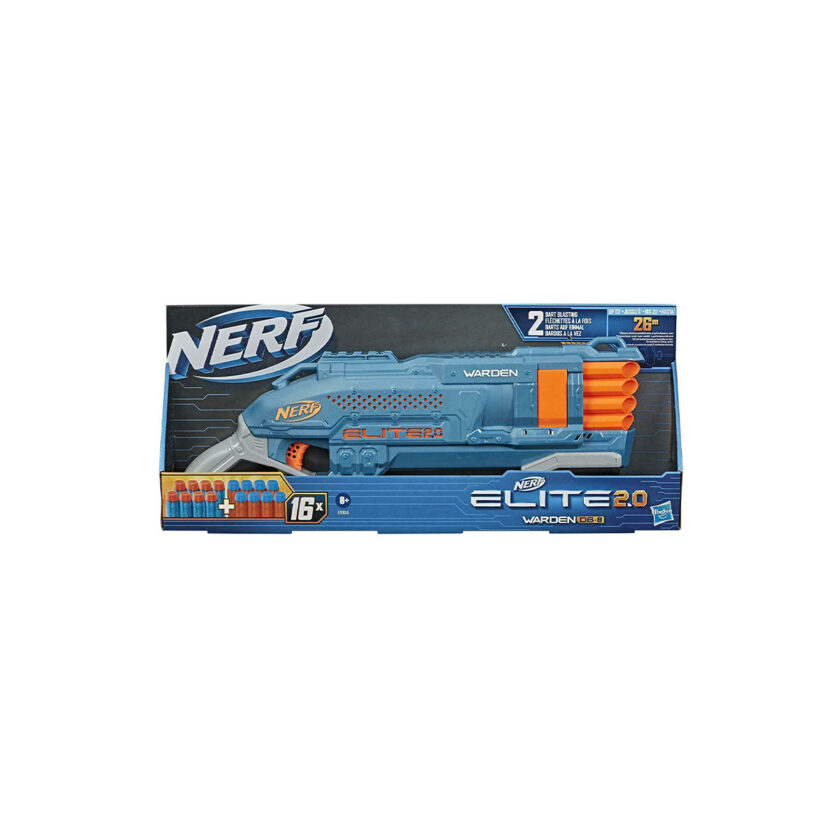 Hasbro-Nerf Elite Warden DB-8 Blaster With 16 Darts 51×21.5 CM