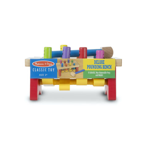 Melissa & Doug-Deluxe Wooden Pounding Bench Toddler Toy