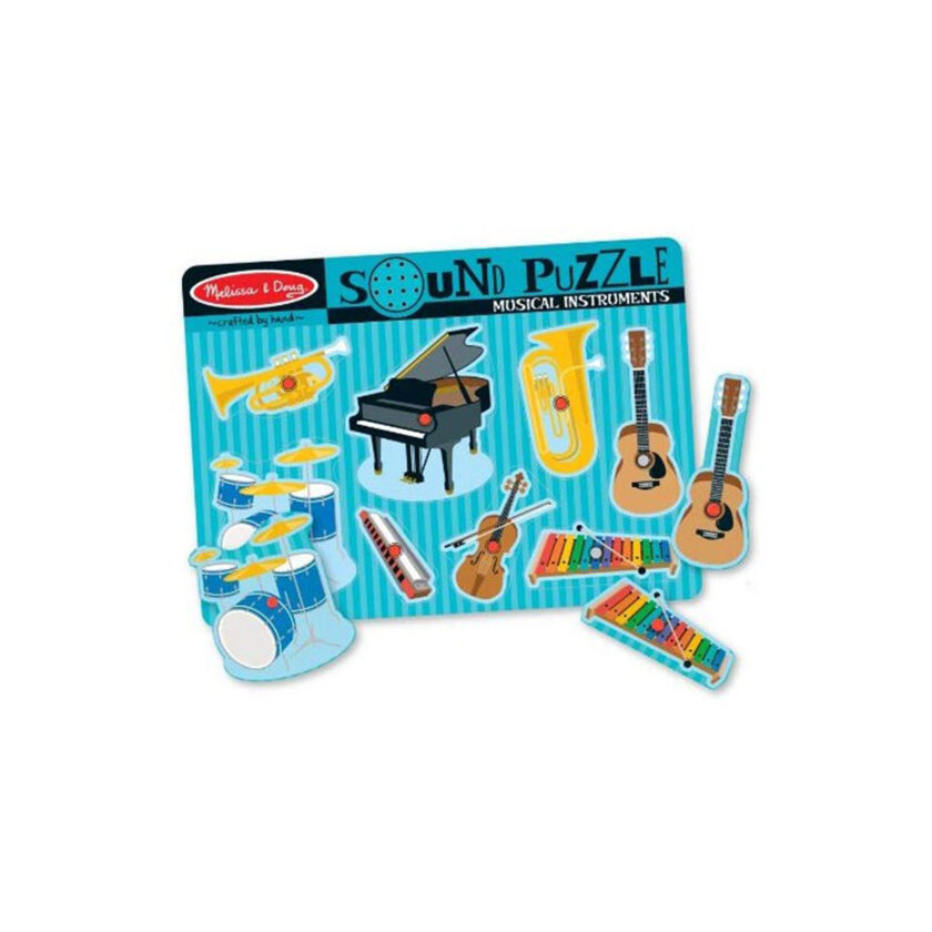 "Melissa & Doug-Musical Instruments Sound Puzzle With 8 Pieces "