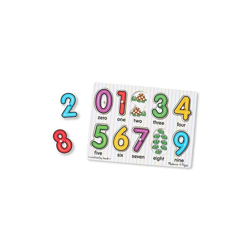 "Melissa & Doug-See-Inside Numbers Peg Puzzle With 8 Pieces "