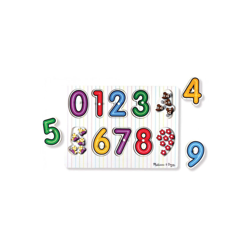 "Melissa & Doug-See-Inside Numbers Peg Puzzle With 8 Pieces "