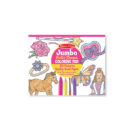 გასაფერადებელი ნაკრები სხვადასხვა თემატიკით 1x50 ფურცლით Jumbo Melissa & Doug