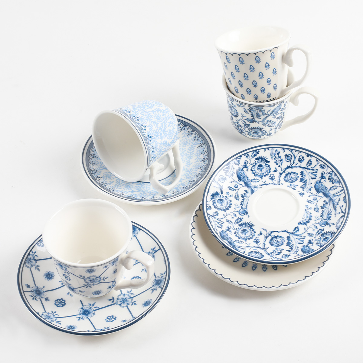 Super Blue Dream Coffee Cup Set With Blue Ornaments 100 ML 1x4 - Image 11