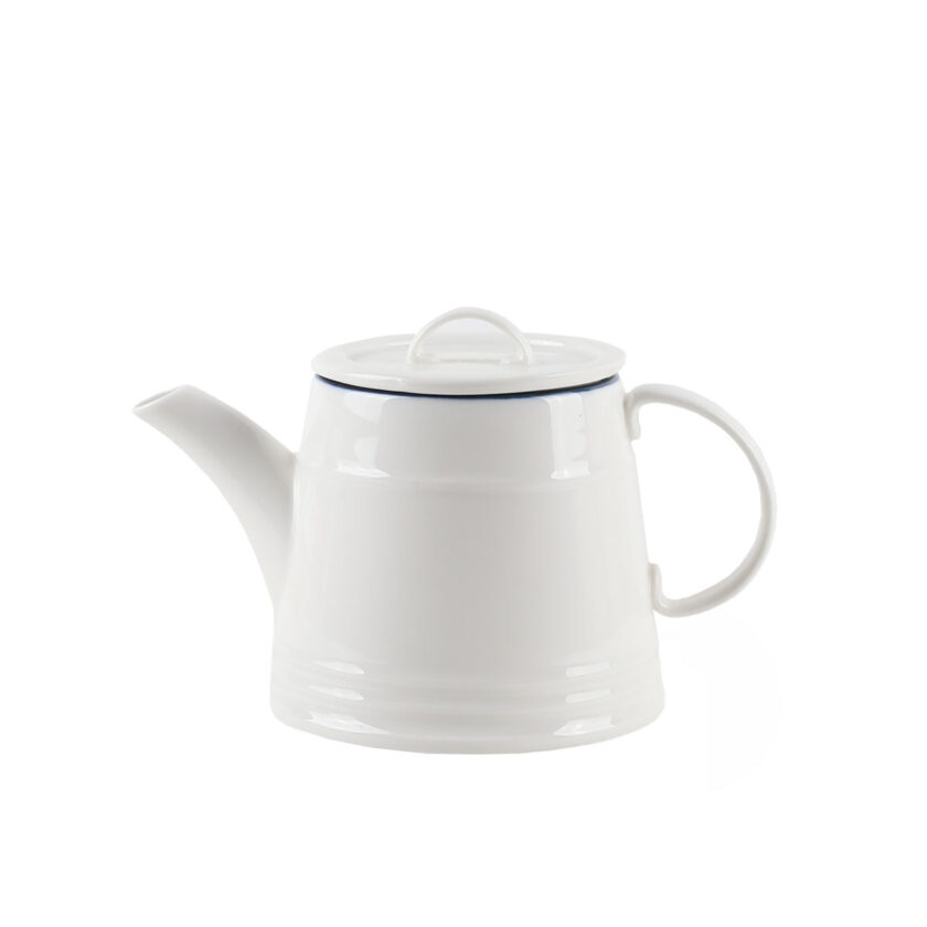 Super Nostalgia Teapot White With Blue Detail 0.9 L