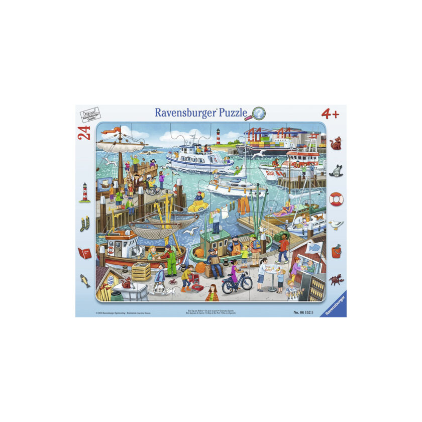 Ravensburger-Day At The Harbour Puzzle 24 Pieces 25x14.5 CM