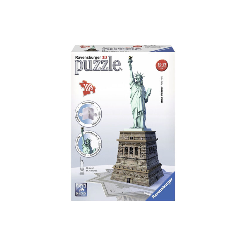 Ravensburger-Statue of Liberty 3D Puzzle 108 Pieces 37,5 CM