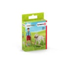 ლაბრადორთან ერთად სეირნობა ნაკრები Farm World Schleich