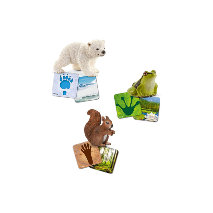 Schleich-Wild Life Cards With Figures