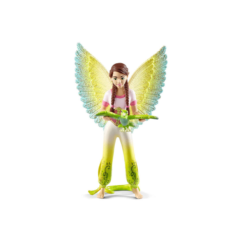 Schleich-Bayala Surah With Parrot Kuack Figure Set