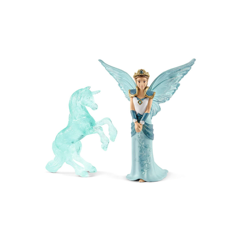 Schleich-Bayala Eyela with Unicorn-Ice-Sculpture Figure Set