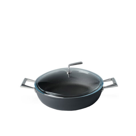 TVS Materia Induction Frying Pan With Two Handles And Lid 28 CM