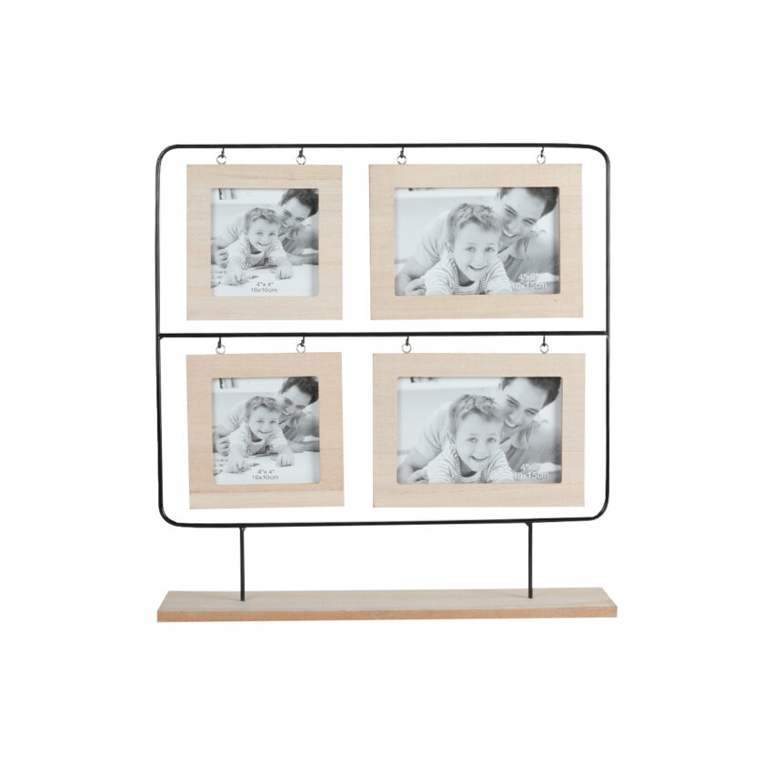 Koopman H&S Photo Frame With Stand For Four Photos