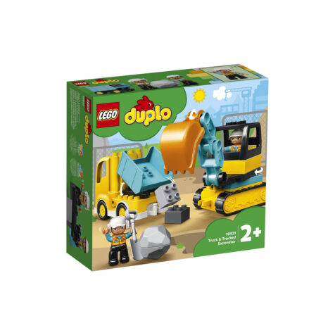 Lego-Duplo Truck & Tracked Excavator 20 Pieces