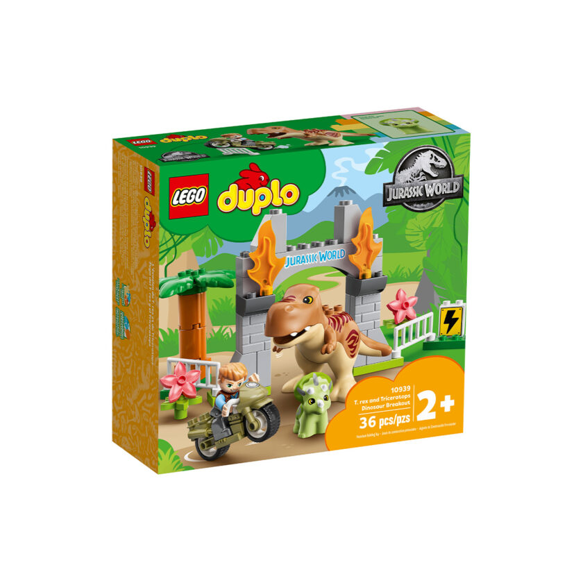 Lego-Duplo T. rex and Triceratops Dinosaur Breakout 36 Pieces