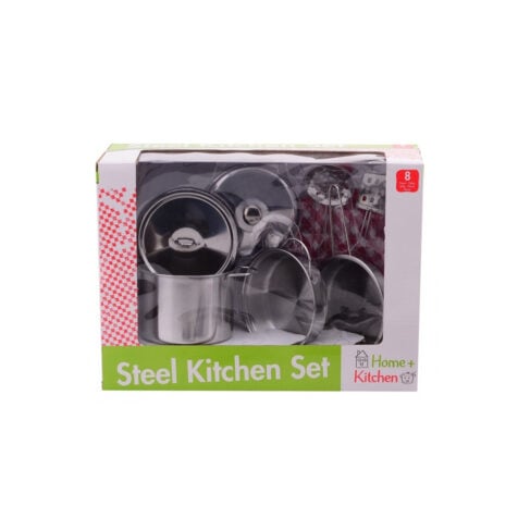 ჭურჭლის ნაკრები ფოლადის Home And Kitchen Johntoy