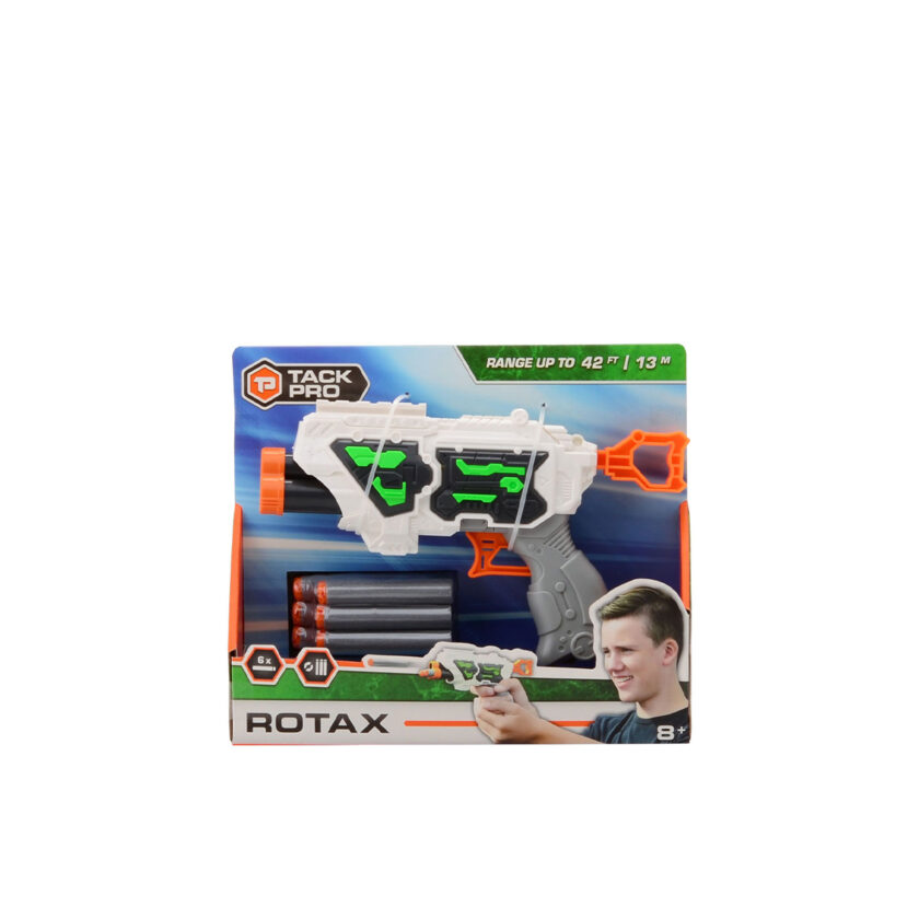 Johntoy-Tack Pro Rotax Plastic Pistol With 6 Darts