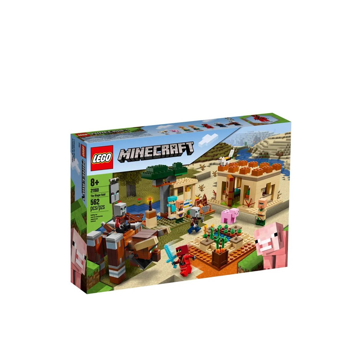 Lego Minecraft The Illager Raid 562 Pieces