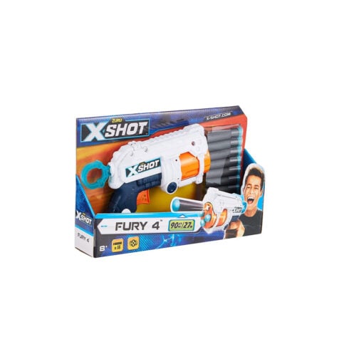 Zuru-X-Shot Fury 4 Plastic Blaster With 16 Darts
