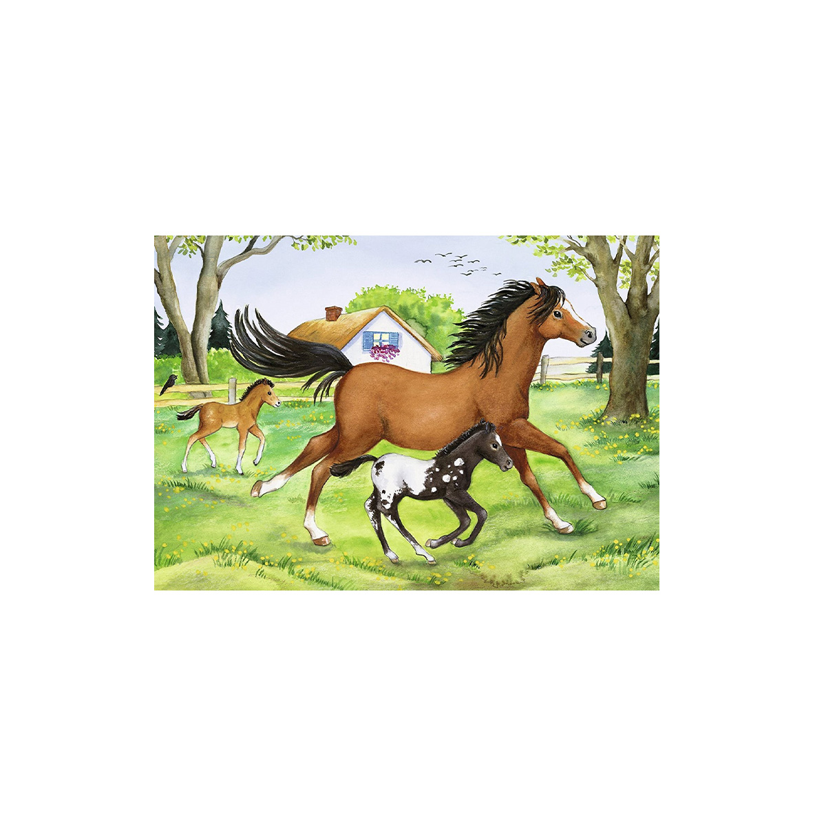 ფაზლი 2x24 ნაწილით World of Horses Ravensburger - Image 2