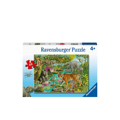 Ravensburger-Animals Of India Puzzle 60 Pieces