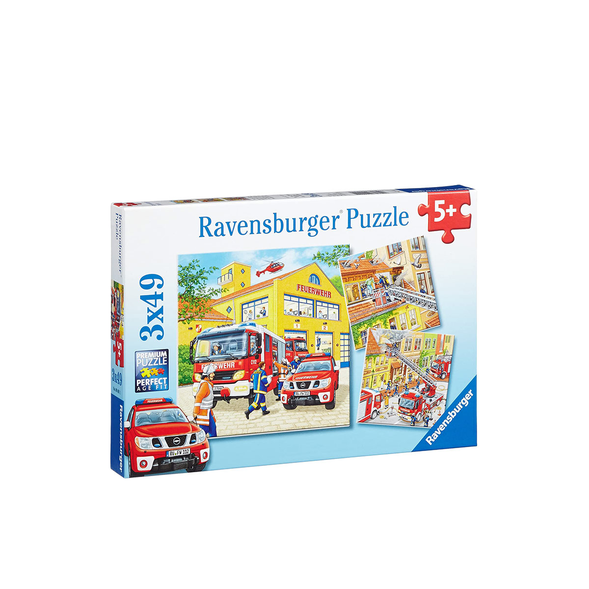 Ravensburger-Fire Brigade Run Puzzle Jigsaw Puzzle 3x49 Pieces