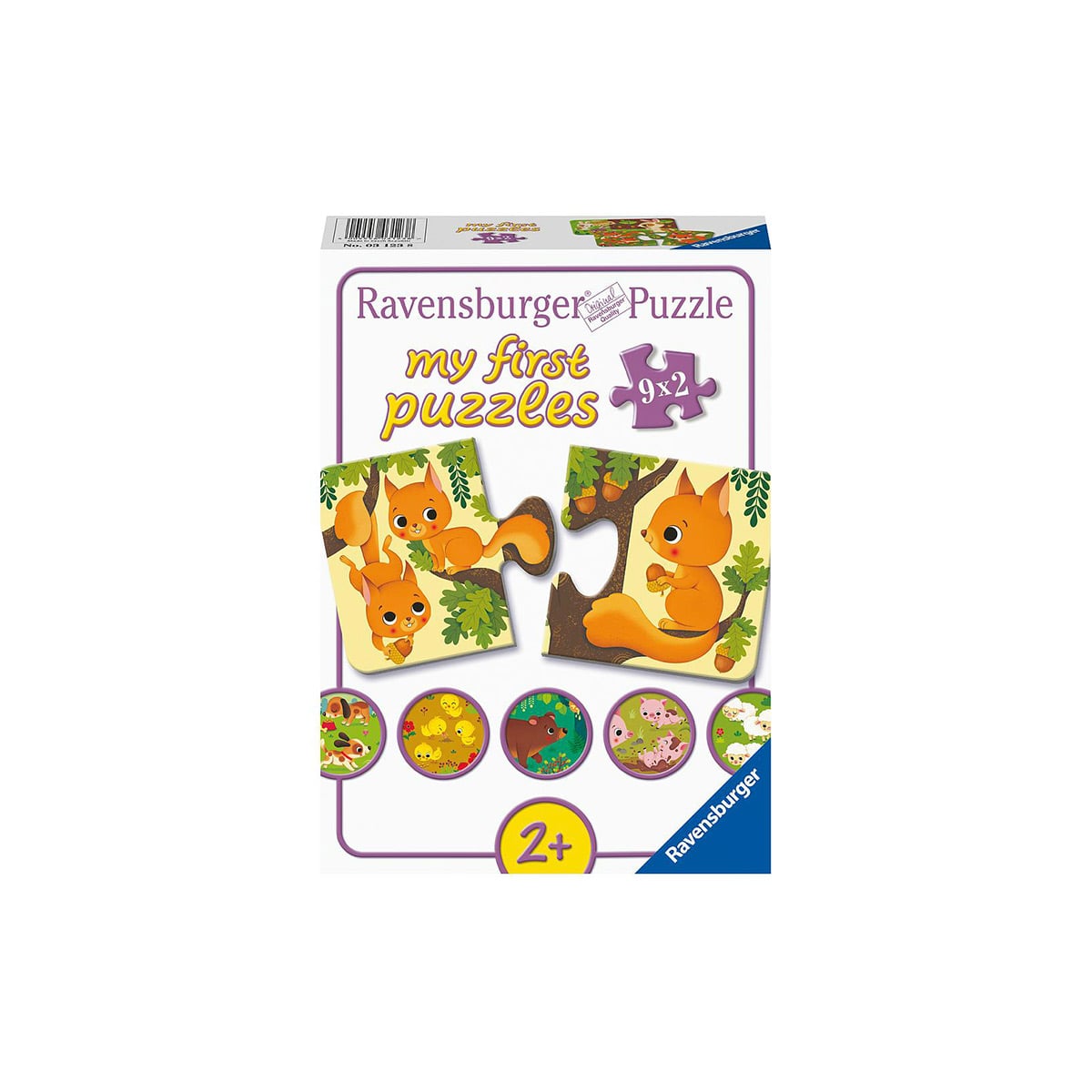 Ravensburger-My First Puzzle Animal Jigsaw Puzzle 9x2 Pieces
