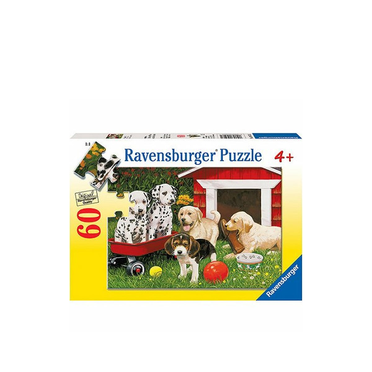 ფაზლი 60 ნაწილით Puppy Party Ravensburger