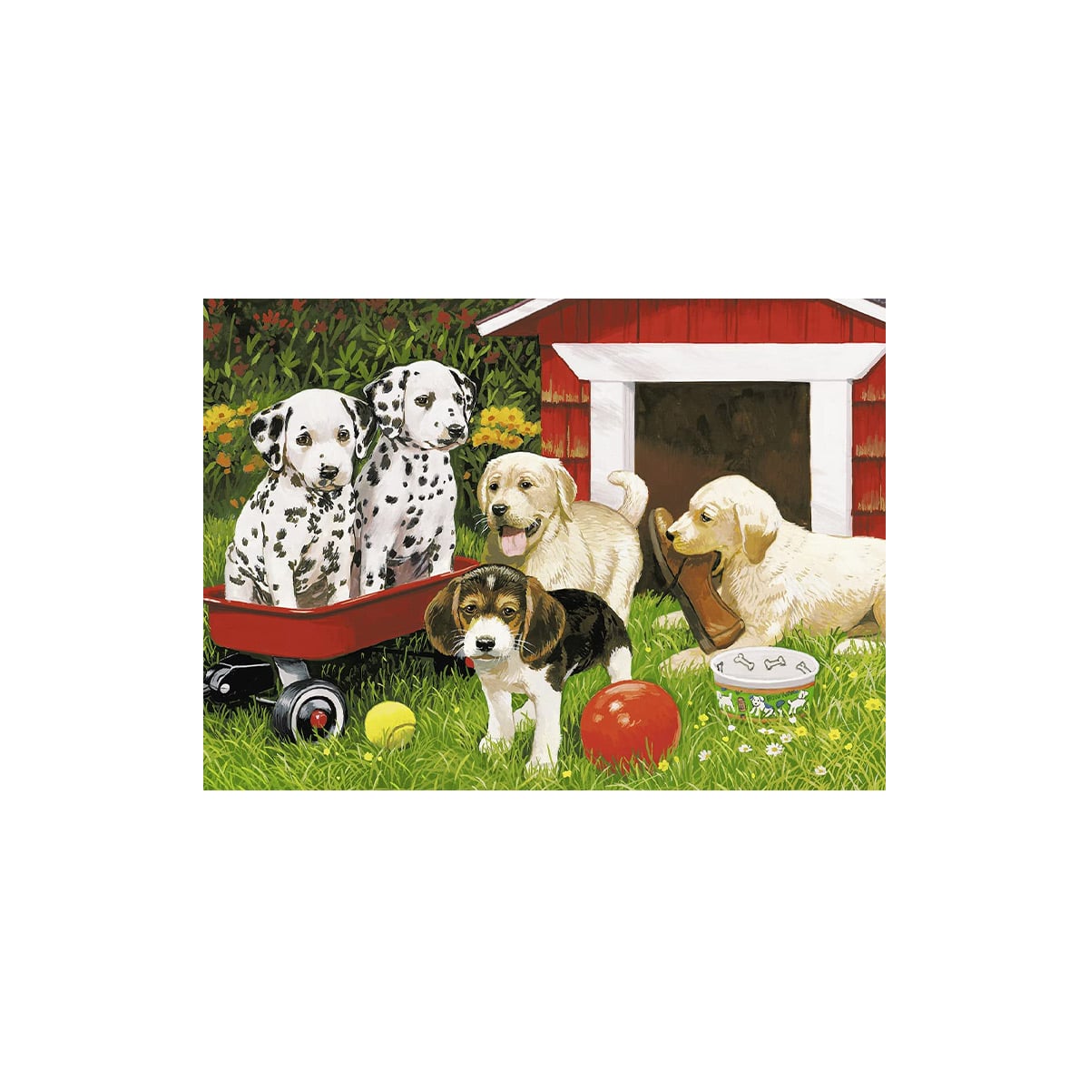 ფაზლი 60 ნაწილით Puppy Party Ravensburger - Image 2