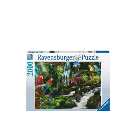 ფაზლი 2 000 ნაწილით Colorful Parrots In The Jungle Ravensburger