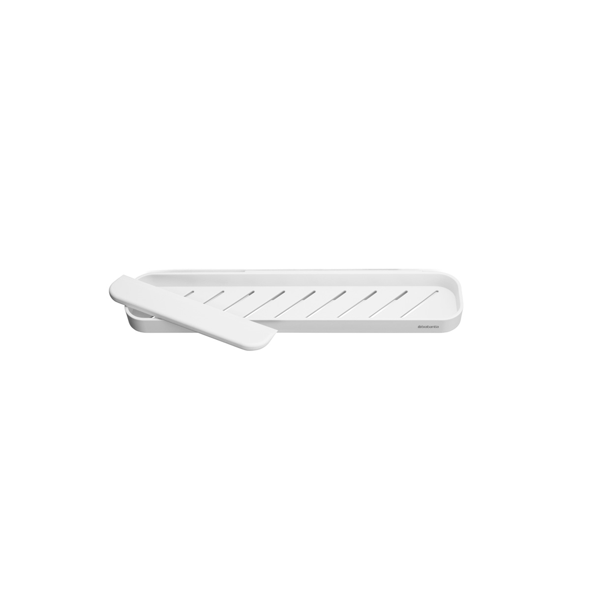 MindSet Shower Shelf with Squeegee White