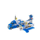 პოლიციის გადამზიდი 4 მანქანით და ვერტმფრენით Police Command Truck Teamsterz HTI Toys