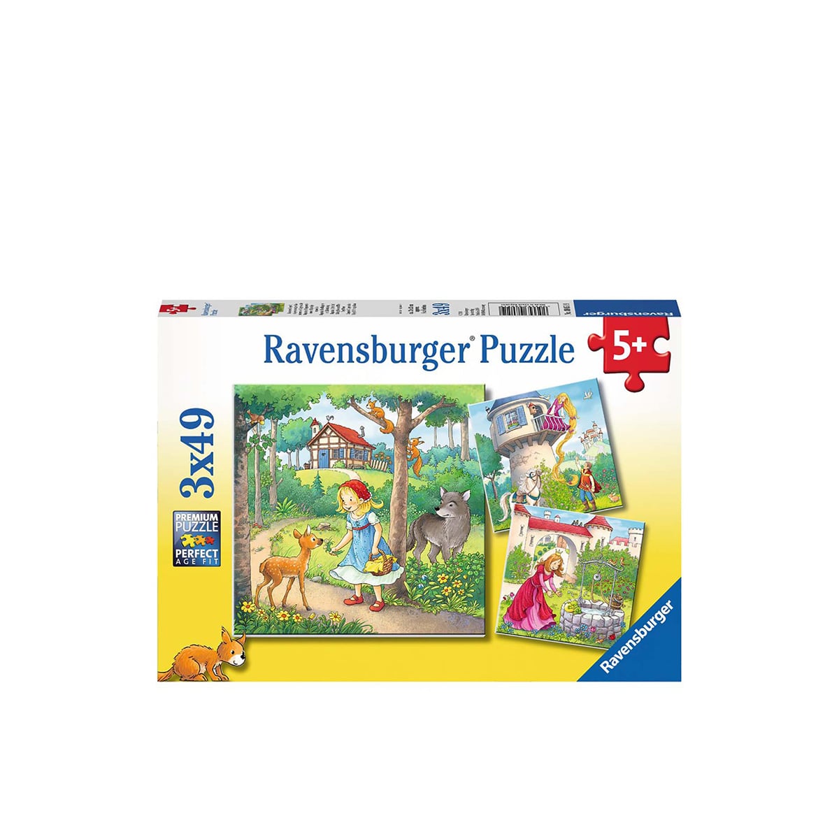 ფაზლი 3×49 Rapunzel, Red Riding Hood, Frog King Ravensburger