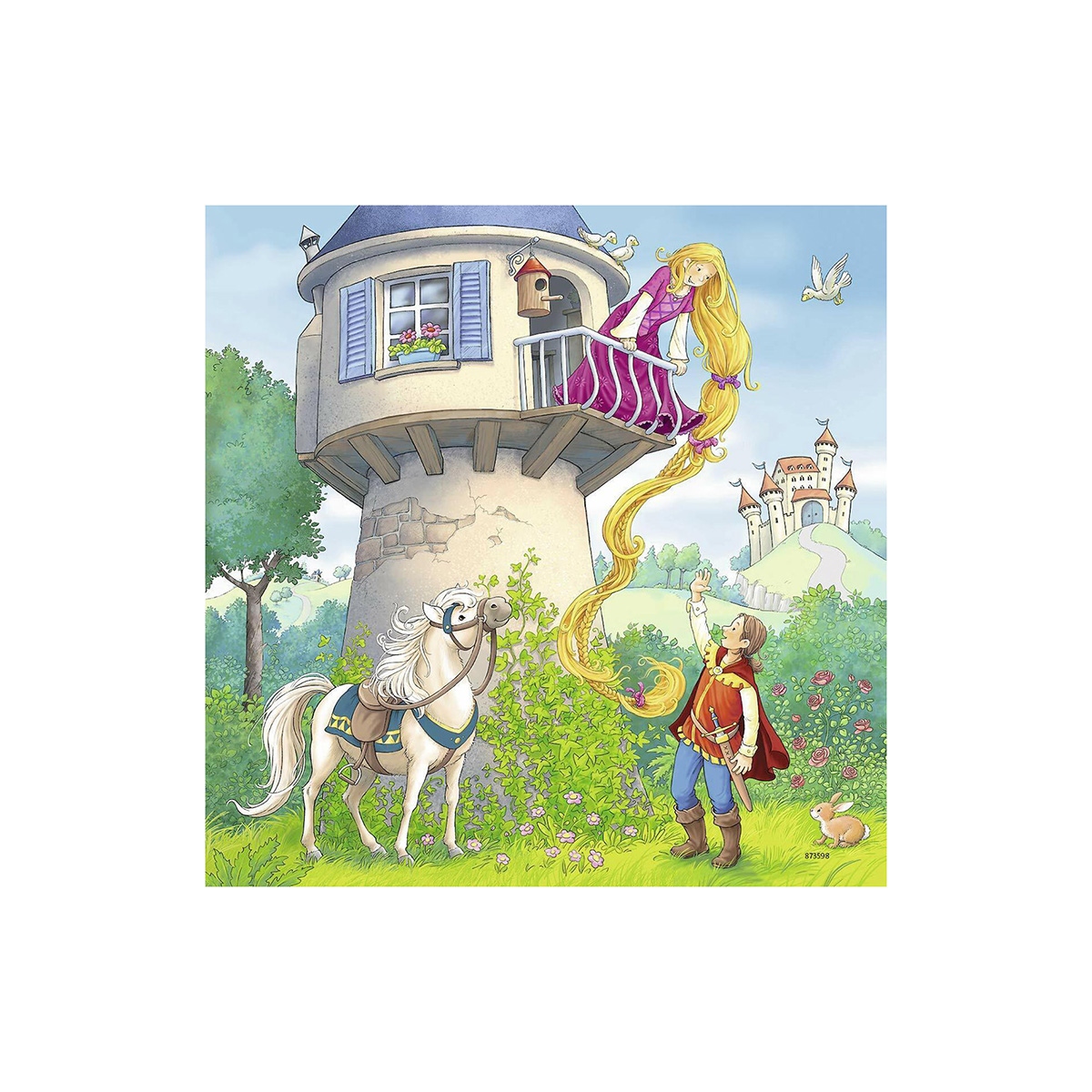 ფაზლი 3×49 Rapunzel, Red Riding Hood, Frog King Ravensburger - Image 3