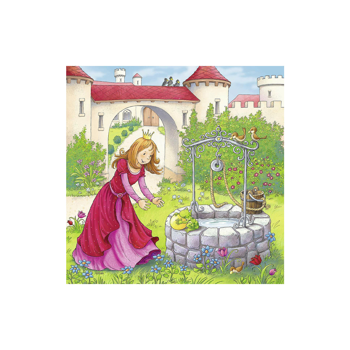 ფაზლი 3×49 Rapunzel, Red Riding Hood, Frog King Ravensburger - Image 4