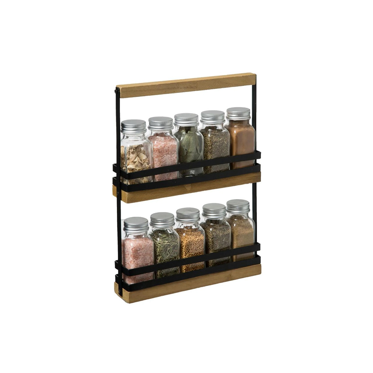 5 Five Simply Smart Spice Rack 1x10 Jars