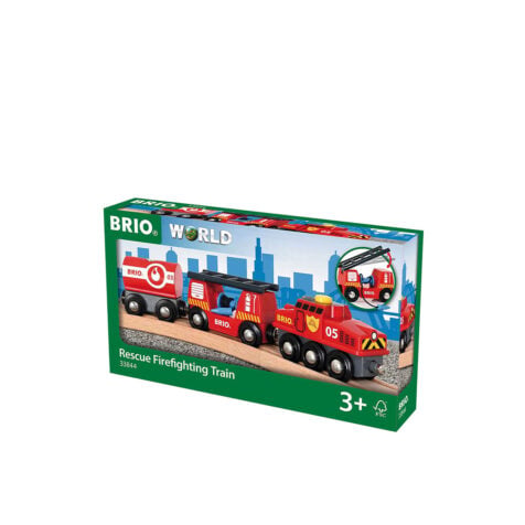 Brio-World Wooden Rescue Firefighting Train 24x5 CM