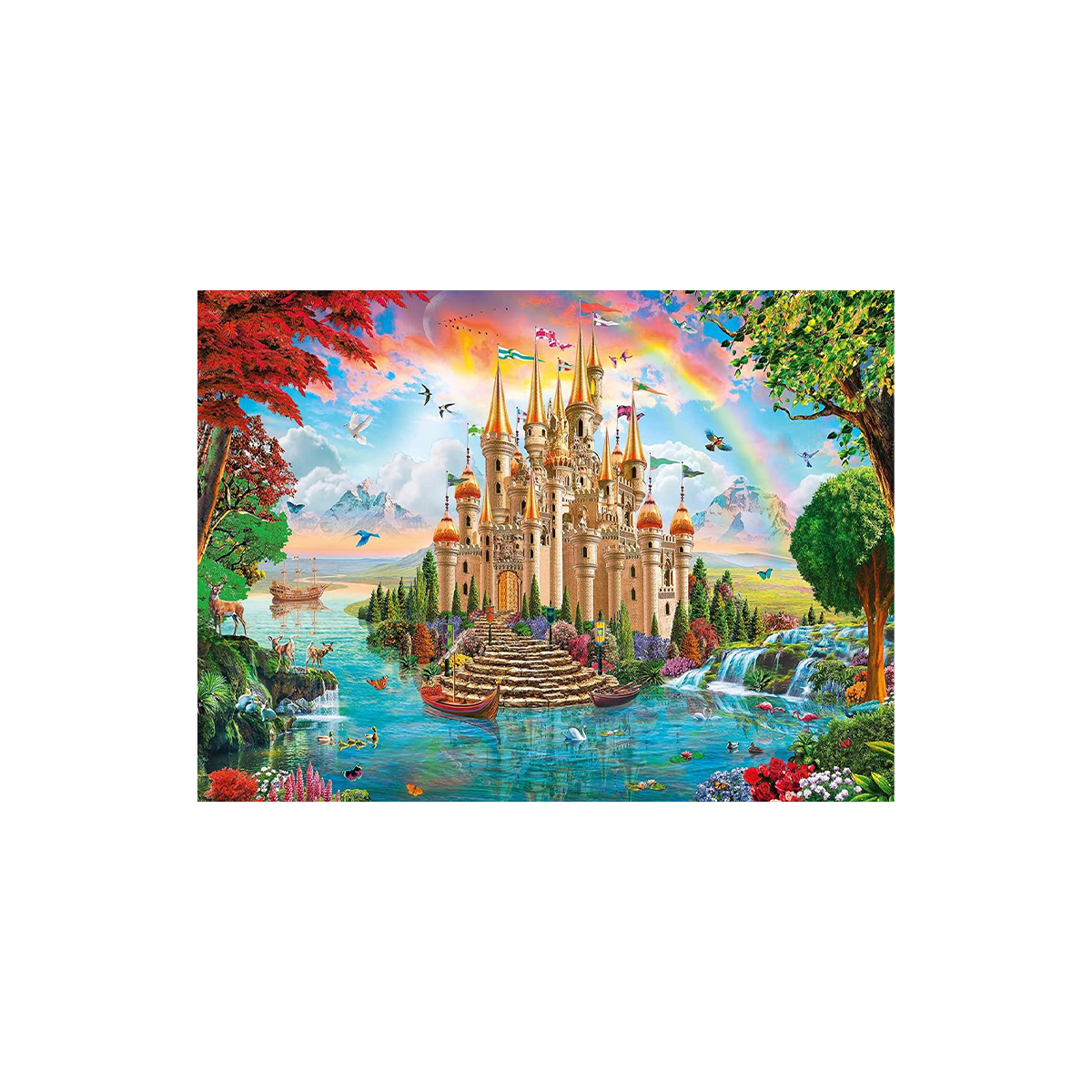 ფაზლი 100 ნაწილით Rainbow Castle Ravensburger - Image 2
