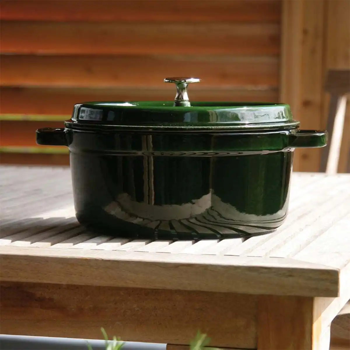 ქვაბი თუჯის 24 სმ Basil Green Staub - Image 6