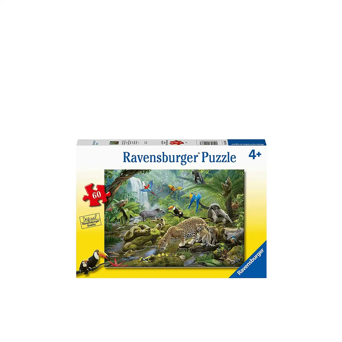 ფაზლი 60 ნაწილით Rainforest Animals Ravensburger