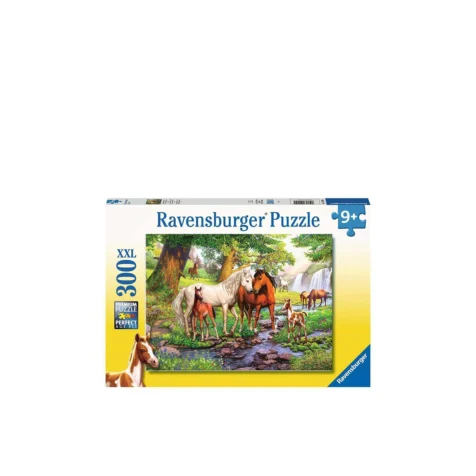 ფაზლი 300 ნაწილით Horses By The Stream Ravensburger